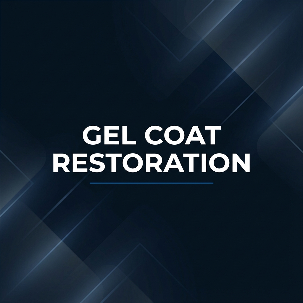 Before and after gel coat restoration